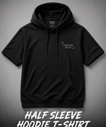 Half slevee hoodie