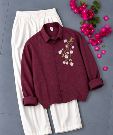 OffFlower print shirt